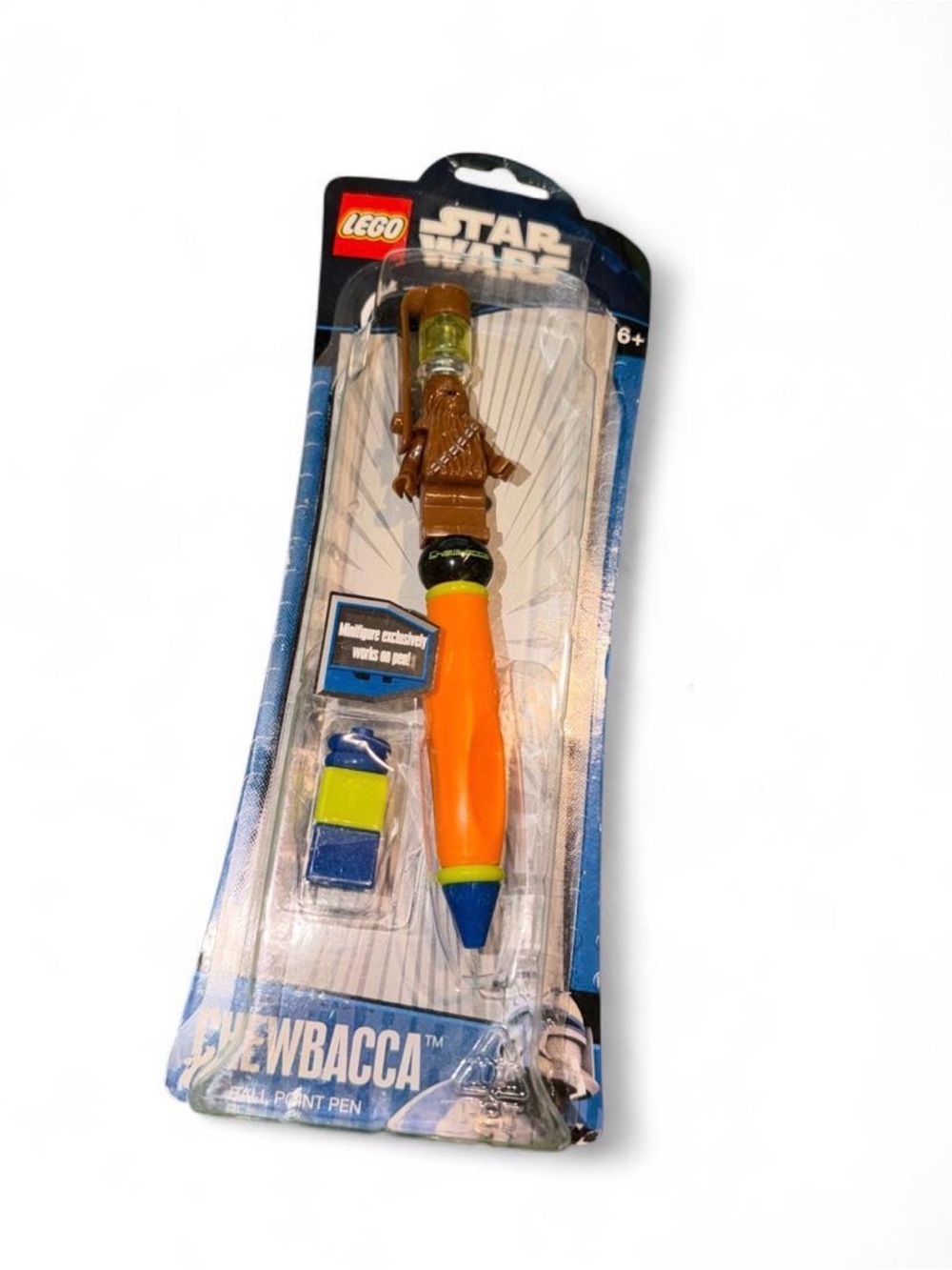 Star Wars Chewbacca Pen with Orange Barrel and Brown Topper